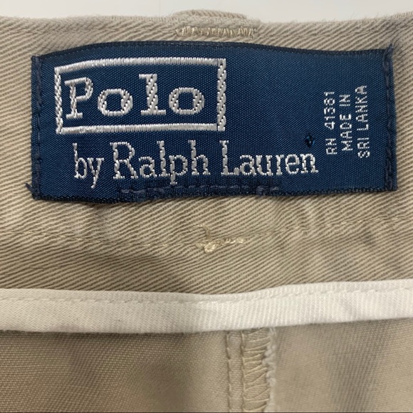 Polo Ralph Lauren Chino Khaki Pleated Shorts - Picture 4 of 5
